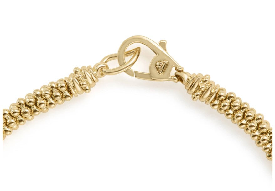 LAGOS Caviar Bracelet (No Stones) in 18 Karat Yell