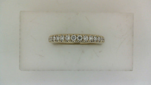 A. JAFFE Natural Diamond Band in 14 Karat White Gold with 0.48ctw Round Diamonds