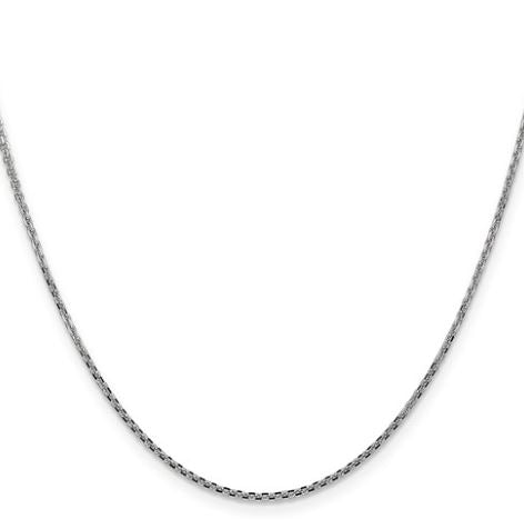 ReMARKable Estate Diamond Cut Cable Chain in 14 Karat White Gold, 20" Length, 1.3mm