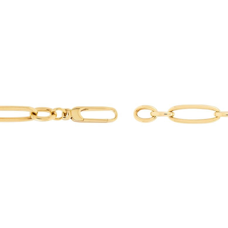 14K yellow gold bracelet with lobster clasp.