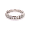 Natural Diamond Stackable Ladies Wedding Band in 14 Karat White with 0.50ctw G/H SI1 Round Diamonds