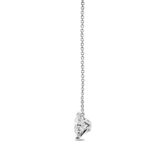 DIALOG SOLUTIONS INC Necklace in 18 Karat White Gold with 1.06ctw of Round Lab-Grown Diamonds