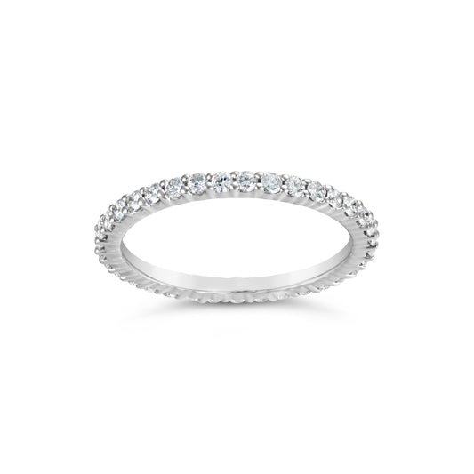Marks 89 Eternity Natural Diamond Ladies Wedding Band in 14 Karat White with 0.48ctw Round Diamonds