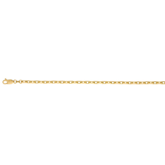 ReMARKable Designs Cable Link Chain in 14 Karat Yellow Gold 18"