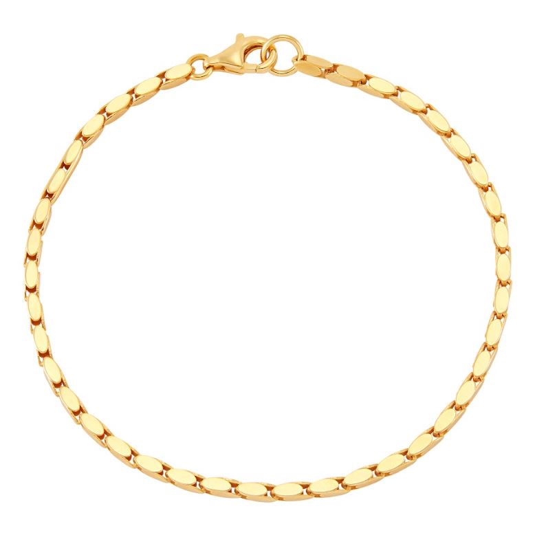 14K yellow gold minimalist bracelet.