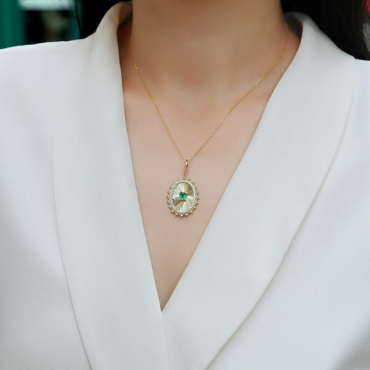 Mondrian Collection Color Gemstone Necklace