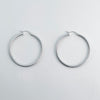 ReMARKable Estate Large Hoop Earrings (No Stones) in 14 Karat White