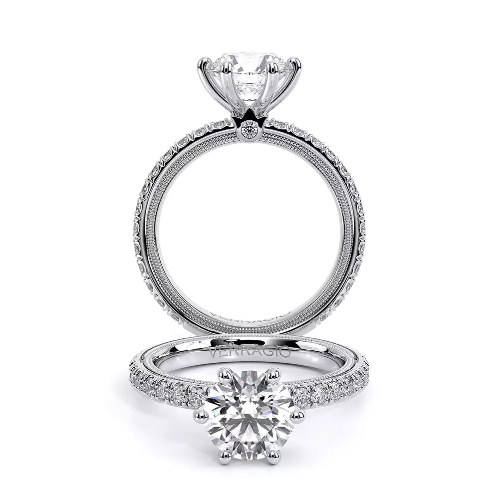 Verragio Hidden Accent Natural Diamond Semi-Mount