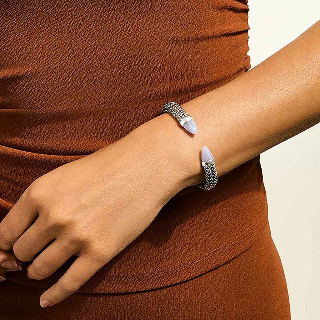John Hardy Spear 50 Collection Cuff Color Gemstone