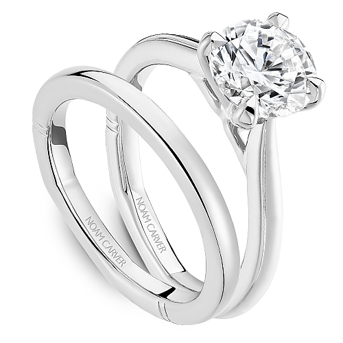 Noam Carver Solitaire Natural Diamond Semi-Mount E
