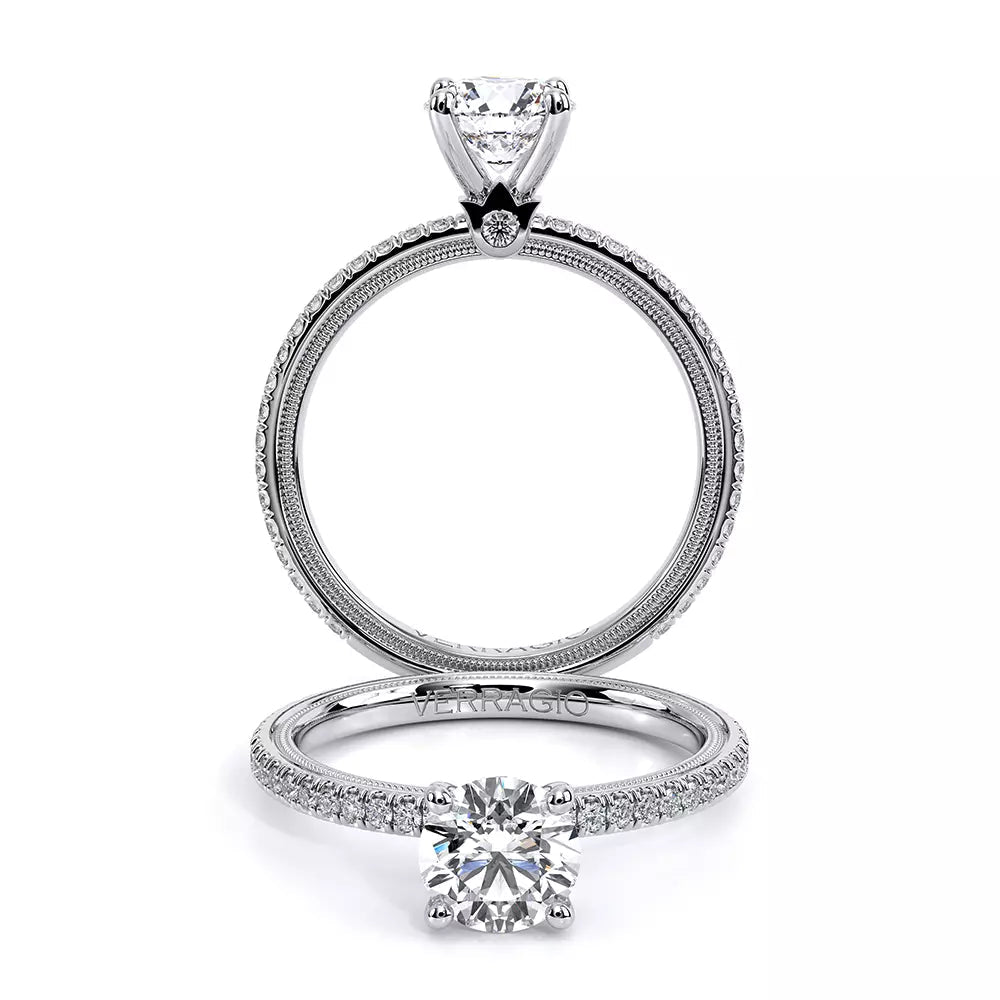 Verragio white gold diamond engagement ring.