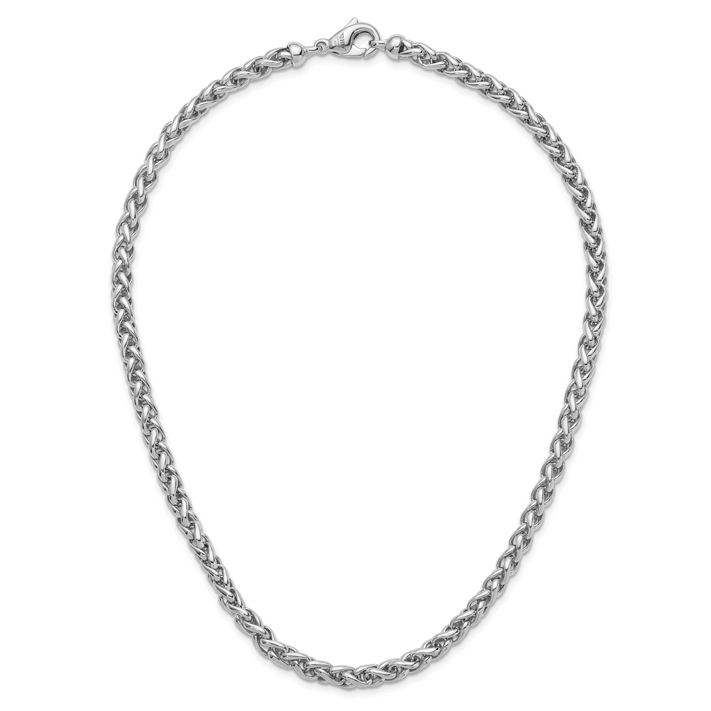 Sterling Silver Wheat Chain with Clasp