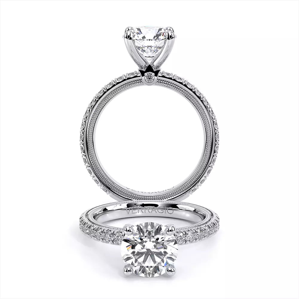 Verragio white gold diamond engagement ring.