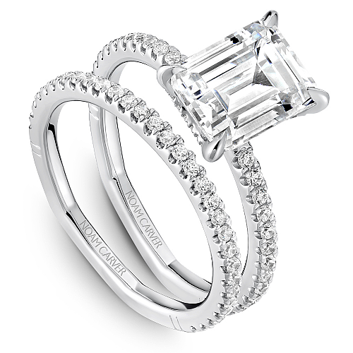 Hidden Accent Side Stone Natural Diamond Semi-Moun