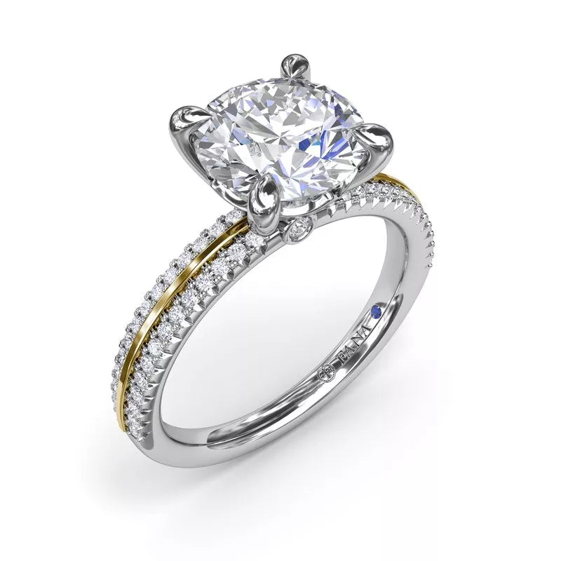 Fana Hidden Accent Natural Diamond Semi-Mount Enga