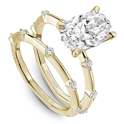 Noam Carver Hidden Accent Solitaire Natural Diamon