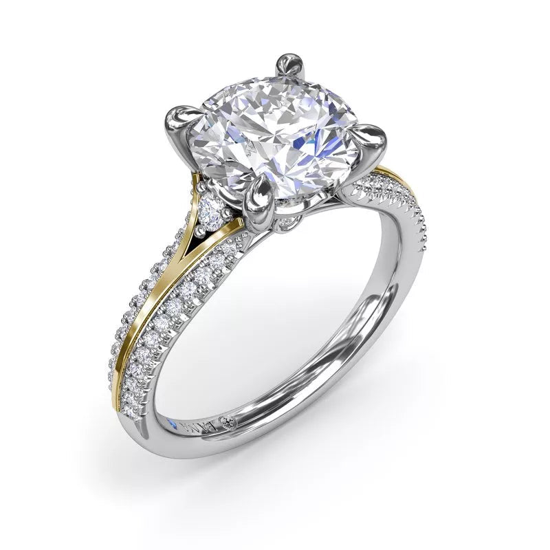 Fana Hidden Accent Natural Diamond Semi-Mount Enga
