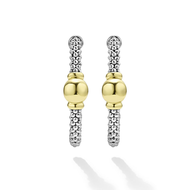 LAGOS Signature Caviar Collection Medium Hoop Earr