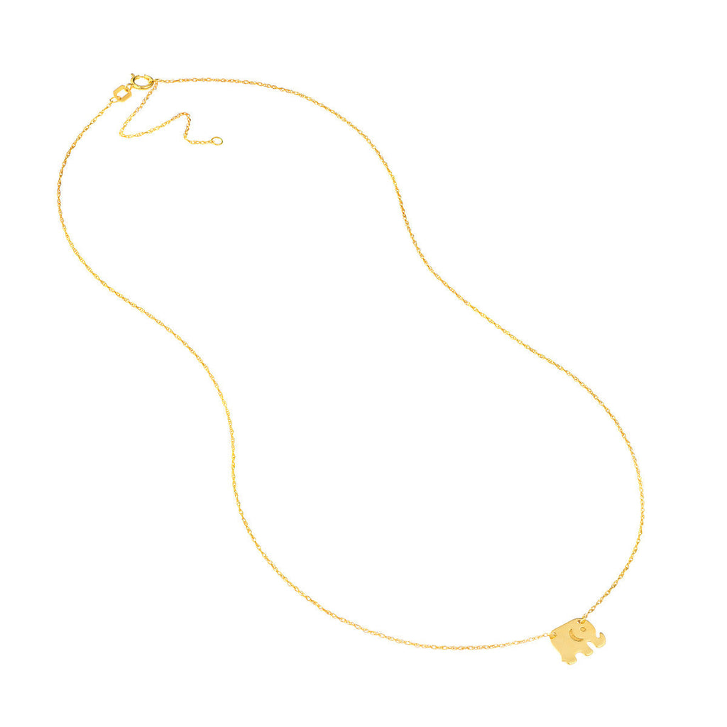 14K yellow gold heart necklace, Singapore chain.