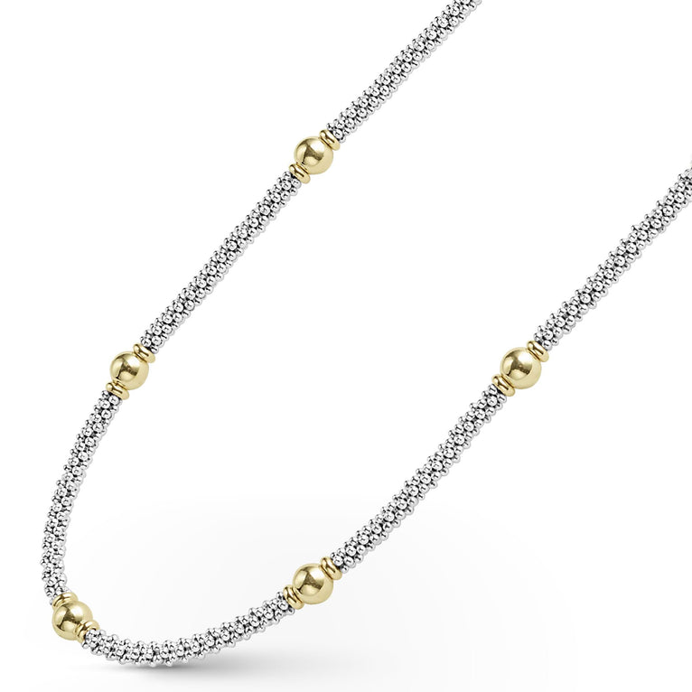 LAGOS Signature Caviar Collection Station Necklace
