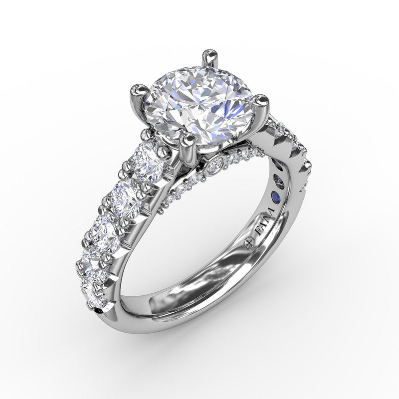 Fana Hidden Accent Natural Diamond Semi-Mount Enga