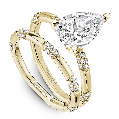 Noam Carver Hidden Accent Side Stone Natural Diamo