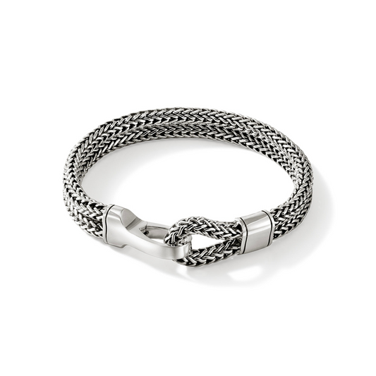 Multi Strand Bracelet (No Stones) in Sterling Silver White