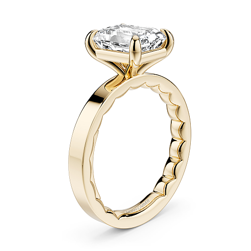 Natural Diamond Semi-Mount Engagement Ring