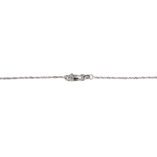 Marks Estate Dept 1 Pear Opal Color Gemstone Necklace in 14 Karat White Gold with 1.00ctw