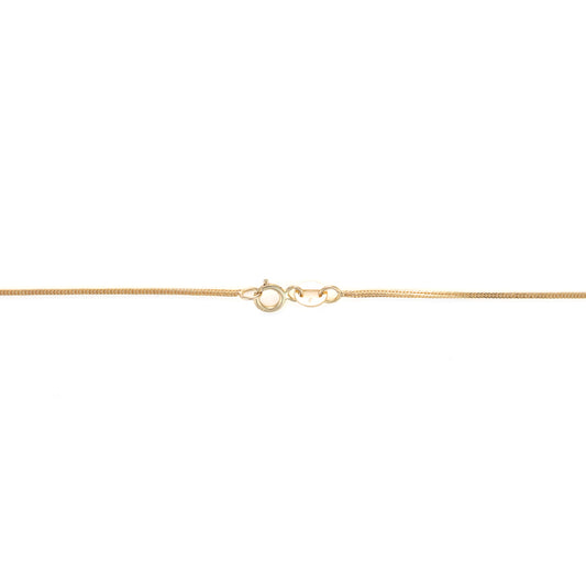 M Estate Collection Natural Diamond Necklace in 14 Karat Yellow with 0.40ctw K/L SI2-I1 Princess Diamonds