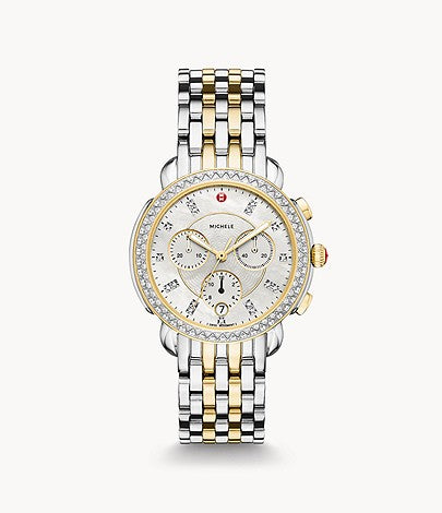 Ladies Michele Sidney Chronograph Timepieces with 67.00ctw Round Diamonds MWW30A00005