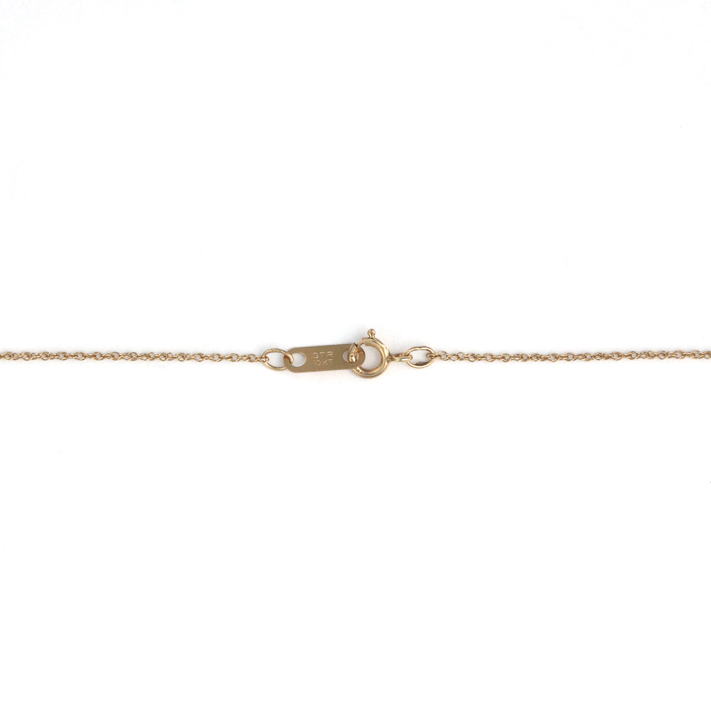 14K yellow gold rope chain clasp.