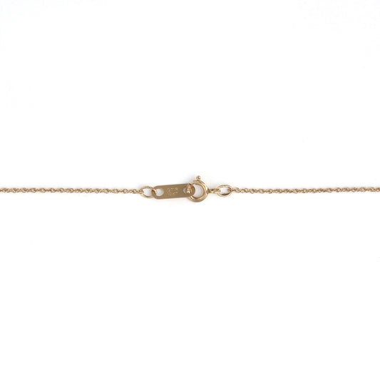 14K yellow gold rope chain clasp.