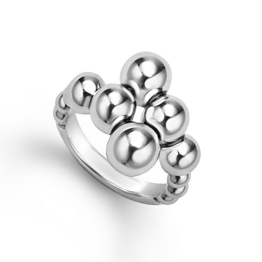 LAGOS Fashion Ring (No Stones) in Sterling Silver White 3MM
