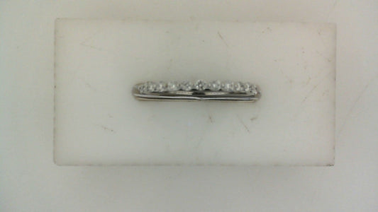 Lab-Grown Diamond Ladies Wedding Band in 14 Karat White with 0.22ctw Round Lab Grown Diamonds