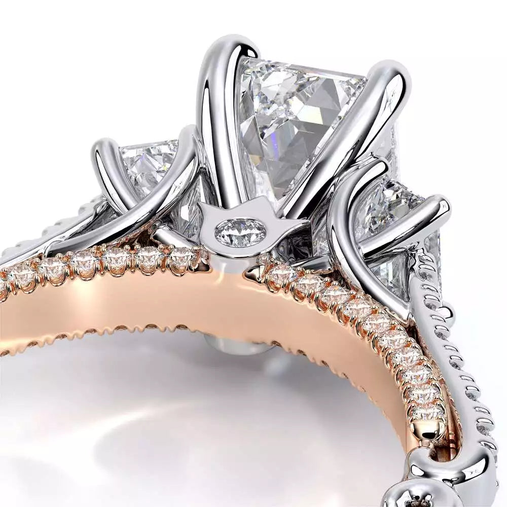 Verragio Hidden Accent Three Stone Natural Diamond