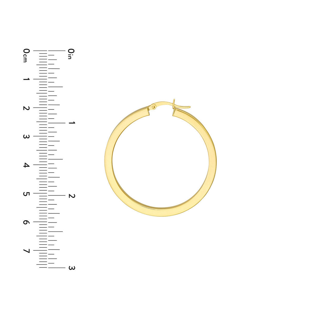 14K Yellow Gold Large Hoop Earring