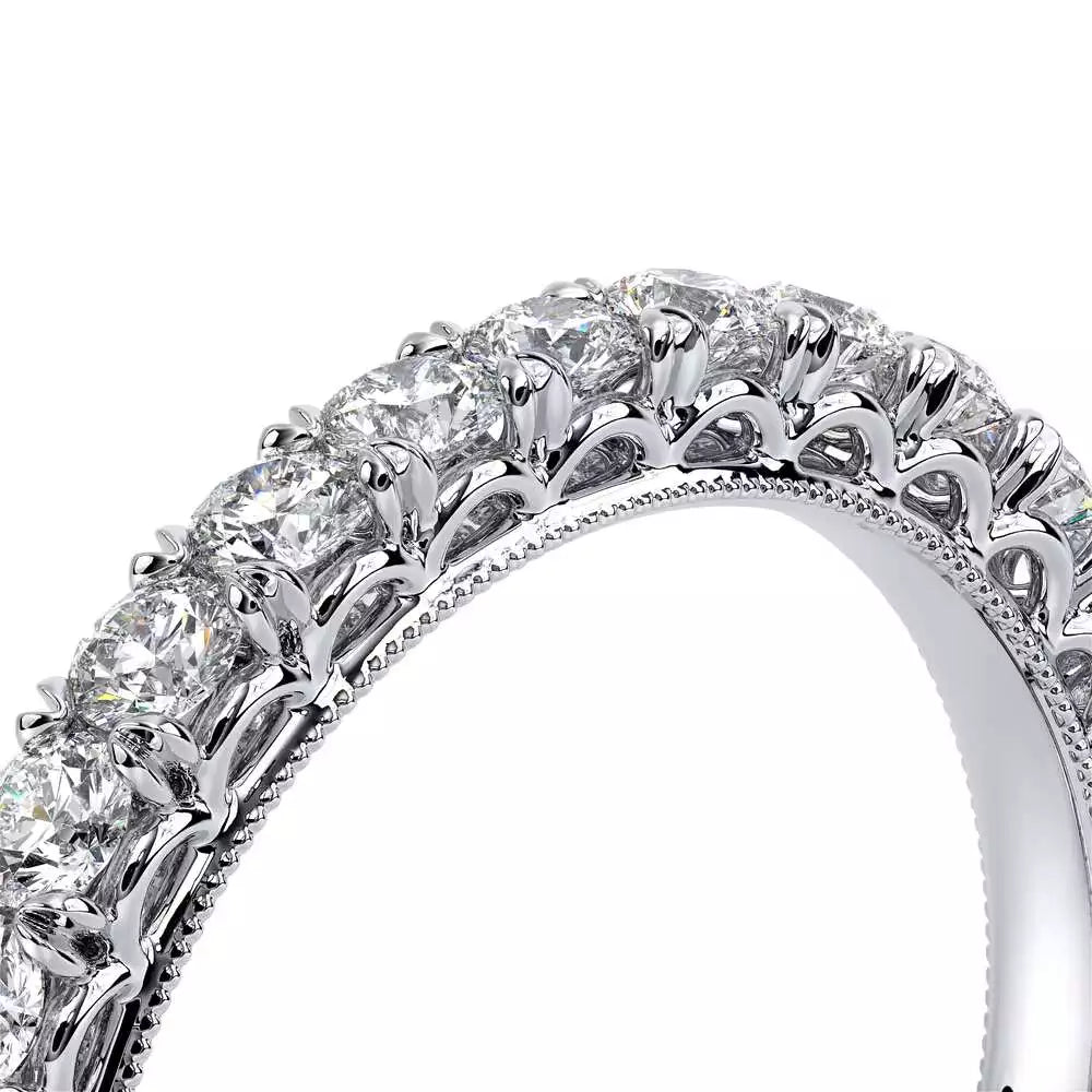 14K White Gold Diamond Halo Engagement Ring with Hidden Accent