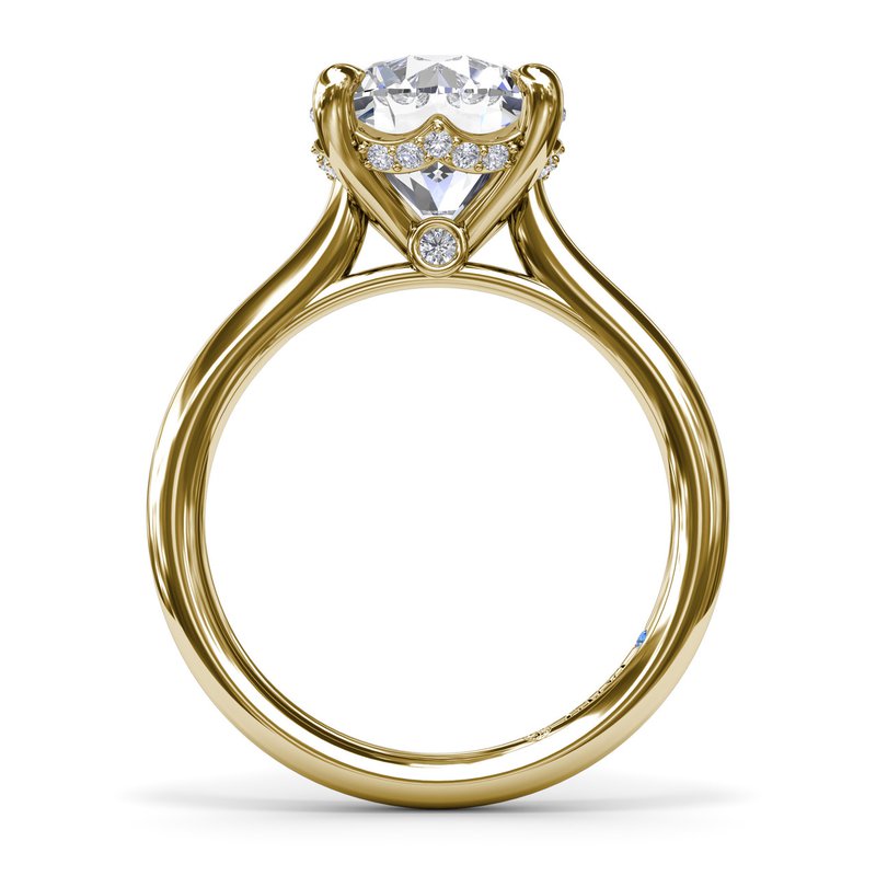 Fana Solitaire Hidden Accent Natural Diamond Semi-