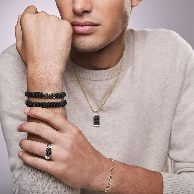 LAGOS Men's Anthem Collection Natural Diamond Cavi