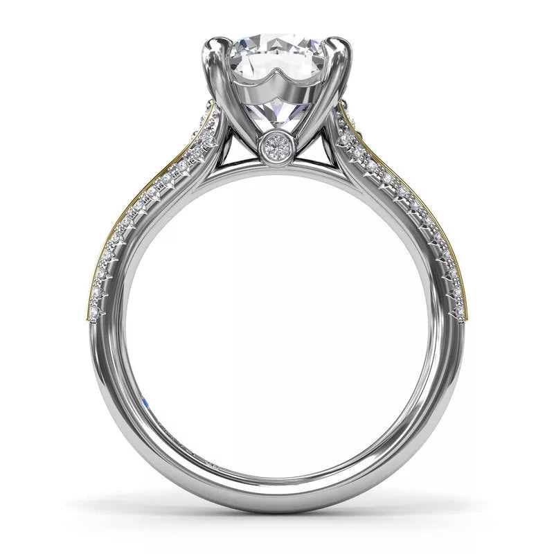 Fana Hidden Accent Natural Diamond Semi-Mount Enga