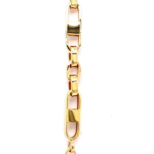 Marine Bracelet (No Stones) in 14 Karat Yellow