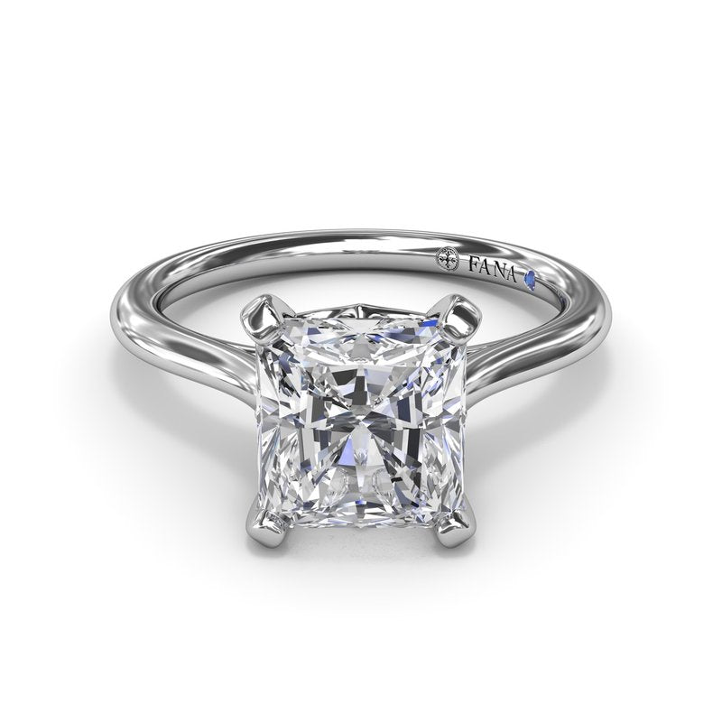 14K white gold diamond engagement ring.