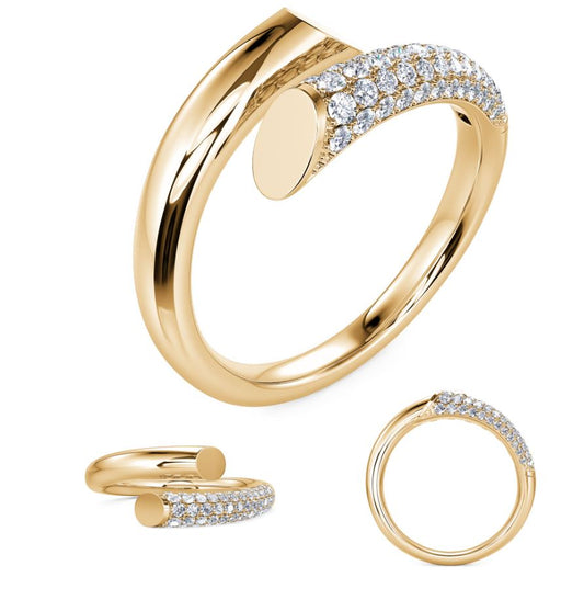 Natural Diamond Fashion Ring in 14 Karat Yellow with 0.33ctw Round Diamonds