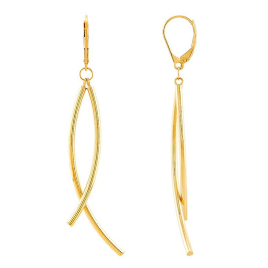 ARMADANI Earrings (No Stones) in 14 Karat Yellow Gold