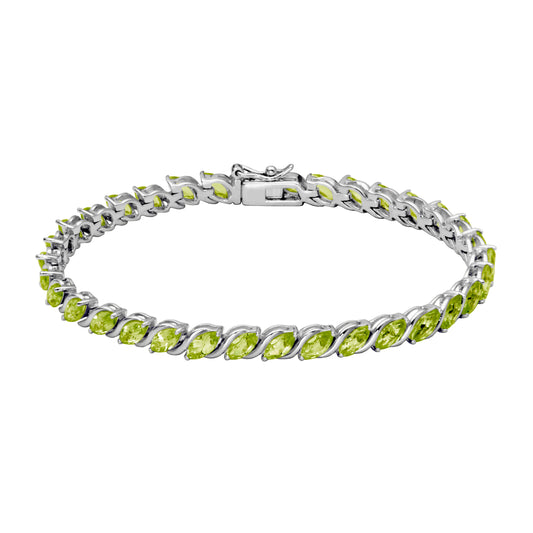 Samuel B. Collection Ladies Bracelet in Sterling Silver with Hidden Plunger Clasp