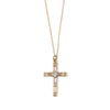 M Estate Collection Natural Diamond Necklace in 14 Karat White - Yellow with 0.01ctw H I1 Round Diamond