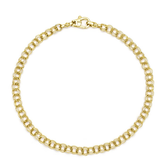 Lagos Anthem Collection Fancy Link Bracelet (No Stones) in 18 Karat Yellow