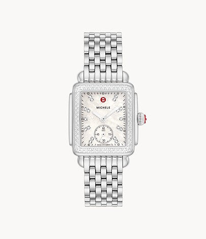 Ladies Michele Deco Fashion Timepieces with 0.57ctw Round Diamonds MWW06V000122