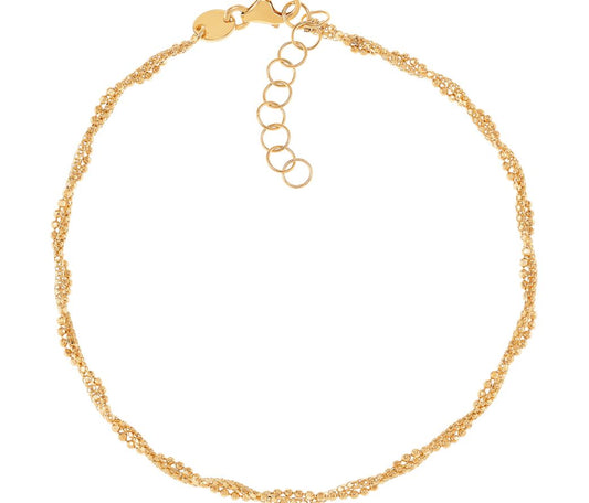 Bracelet (No Stones) in 14 Karat Yellow